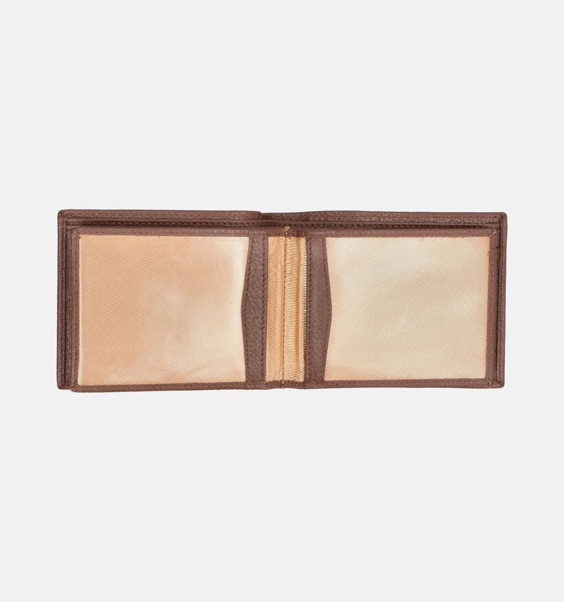 Crinkles Portefeuille en Brun fonc&eacute; pour hommes (381736)