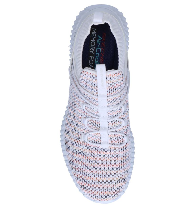 Skechers Baskets slip-on en Blanc en textile (247390)