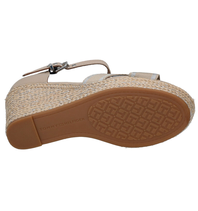 Tommy Hilfiger Metallic Beige Sandalen in stof (268545)