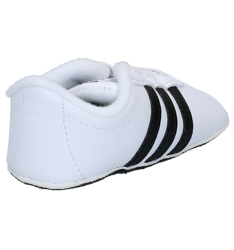 adidas VL Court 2.0 Crib Baskets bébé en Blanc en simili cuir (273486)