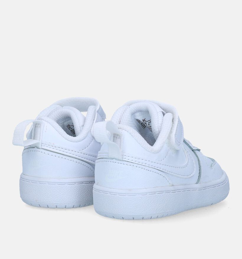 Nike Court Borough Baskets en Blanc pour garçons, filles (340221)