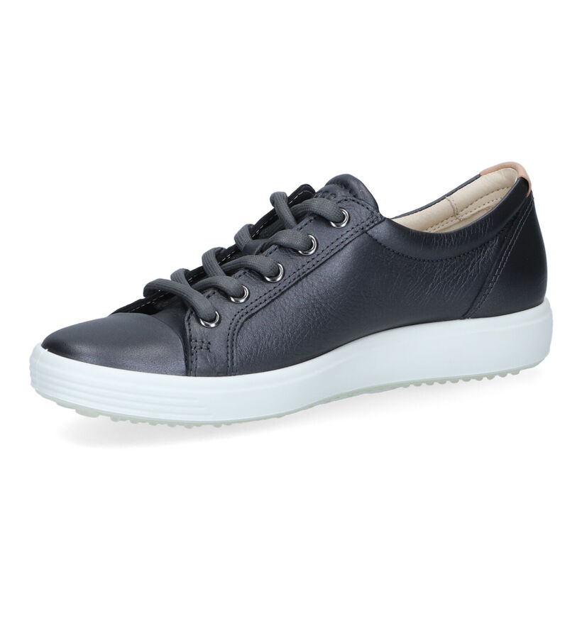 ECCO Soft 7 Chaussures à lacets en Gris pour femmes (314897) - pour semelles orthopédiques