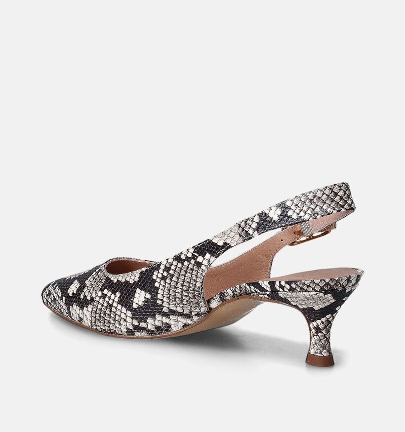 Unisa Ibon Vip Escarpins slingback en Noir pour femmes (357740)