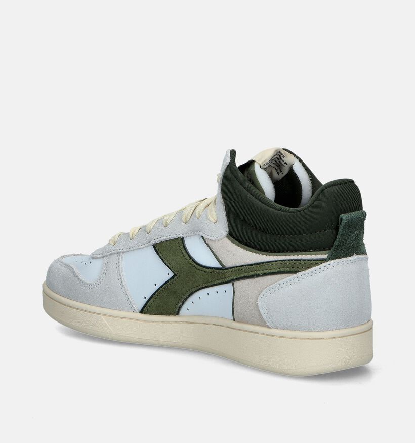 Diadora Magic Basket Demi Cut Suede Witte Sneakers voor heren (344900)
