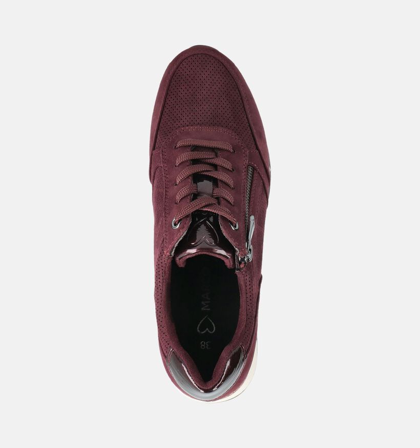 Marco Tozzi Bordeaux Schoenen met Veter en Rits voor dames (376562) - geschikt voor steunzolen