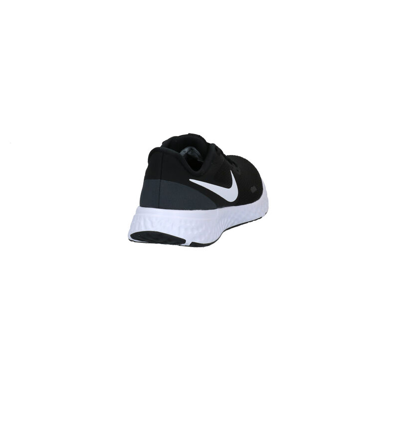 Nike Revolution 5 Zwarte Sneakers in kunstleer (290920)