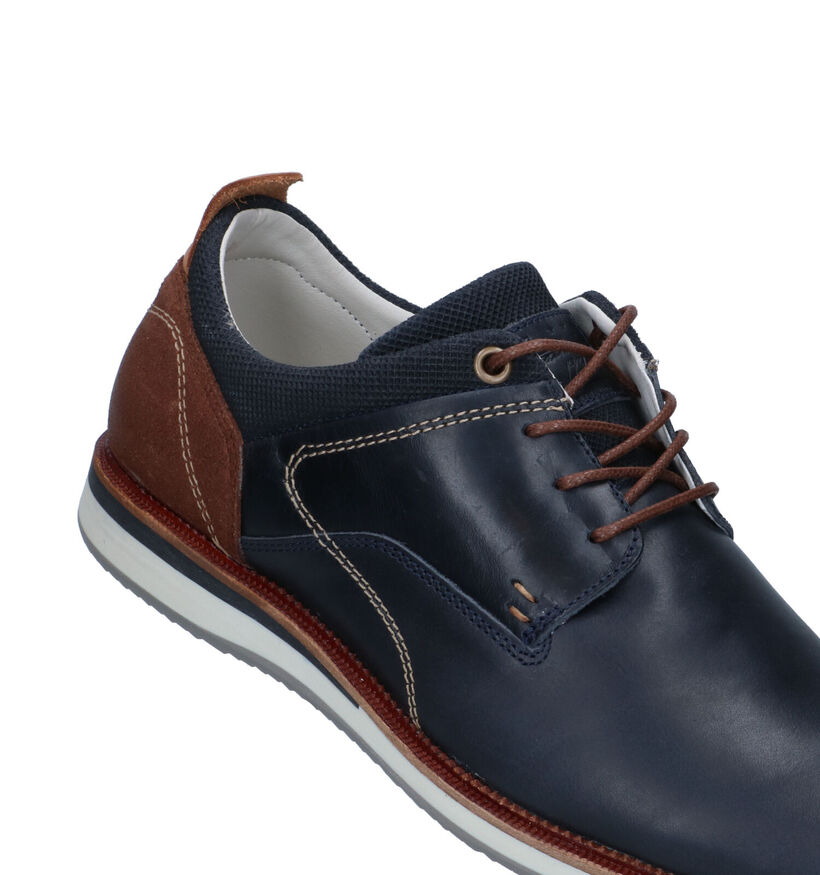 Bullboxer Chaussures à lacets en Bleu pour hommes (319441) - pour semelles orthopédiques