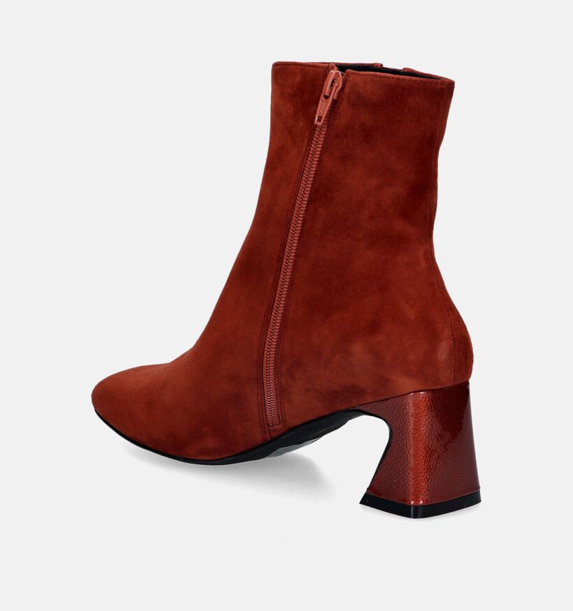 Crinkles Cognac Enkellaarzen voor dames (348024)