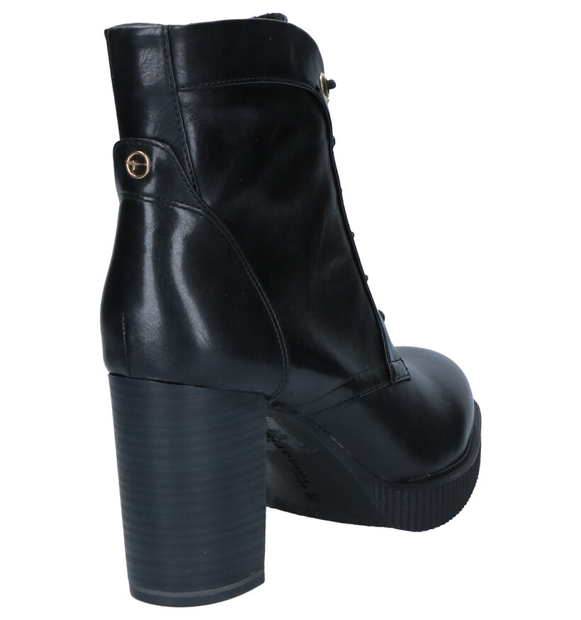 Tamaris Bottillons à talons en Noir en cuir (257152)