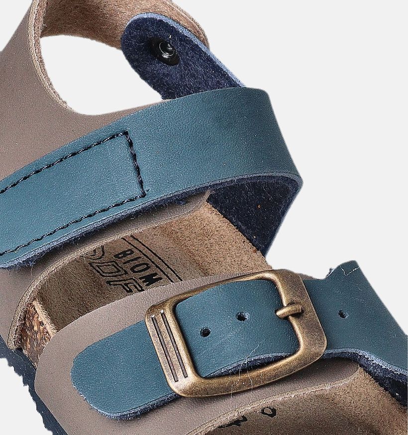 Biomodex Taupe/Blauwe Sandalen voor jongens, meisjes (356229)