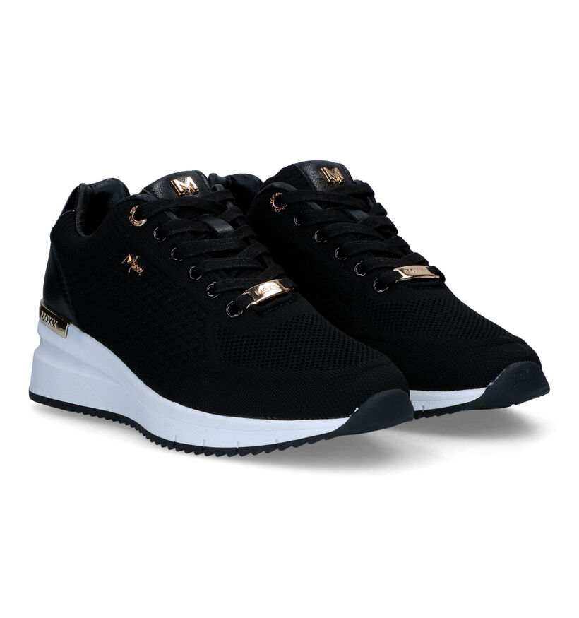 Mexx Glass Zwarte Sneakers voor dames (319581) - geschikt voor steunzolen