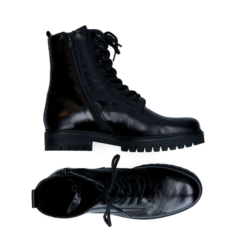 Gabor OptiFit Bottines en Noir en cuir (297222)