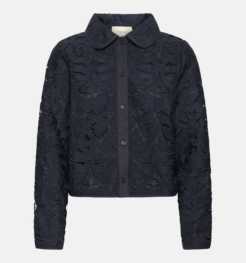 Fransa Gabrielle Donkerblauwe Blouse voor dames (377908)