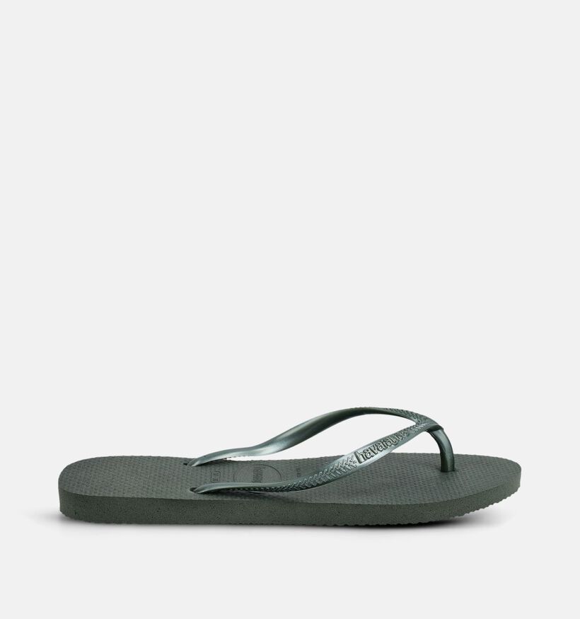 Havaianas Slim Groene Slippers voor dames (373105)