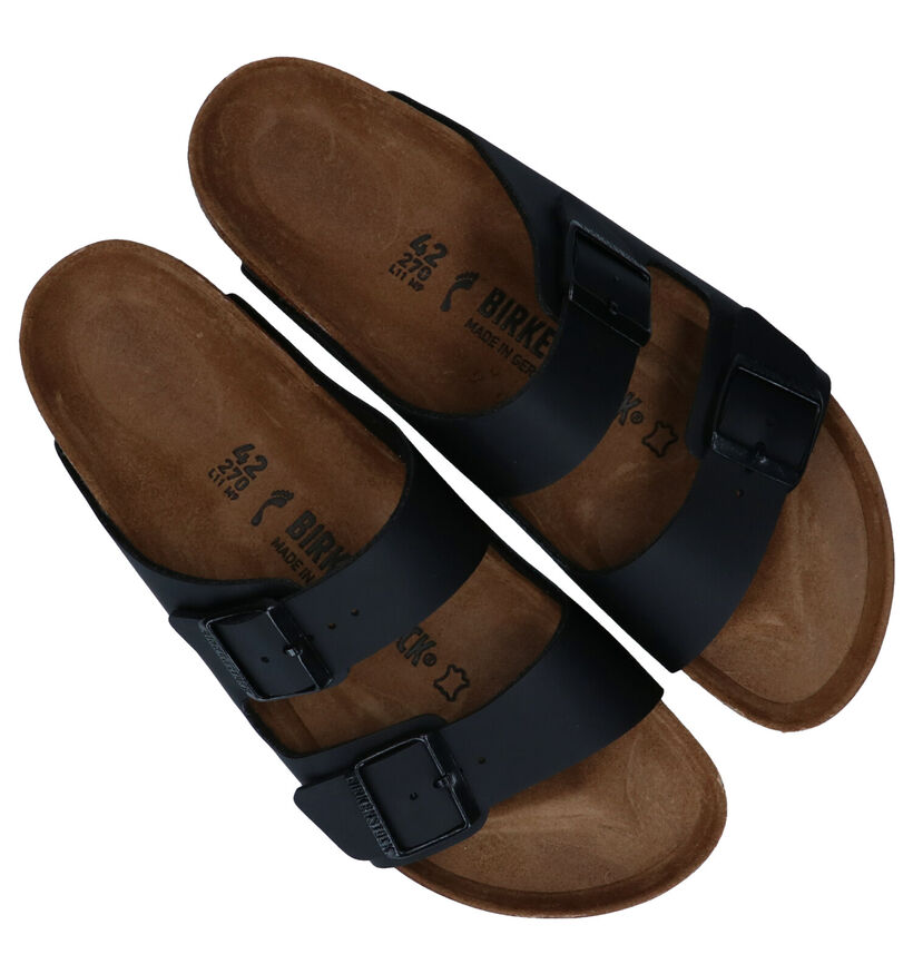 Birkenstock Arizona Nu-pieds en Noir pour hommes (213368)