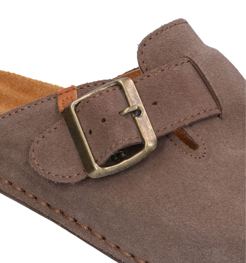 El Naturalista Balance Beige Slippers in daim (323961)