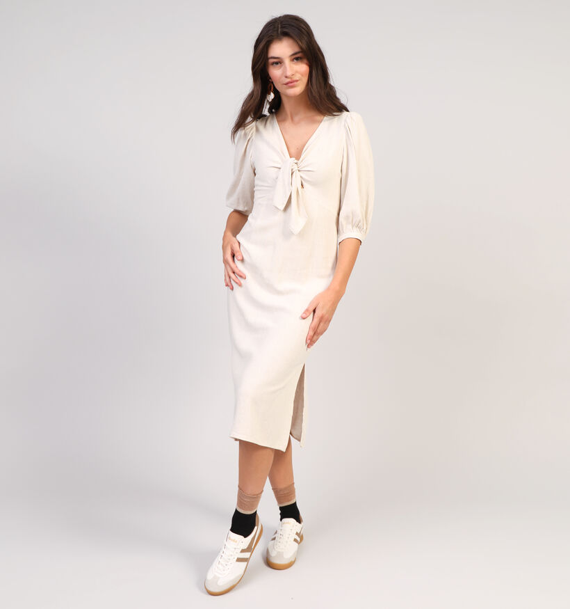Orfeo Lemma Robe mi-longue en Beige pour femmes (358549)