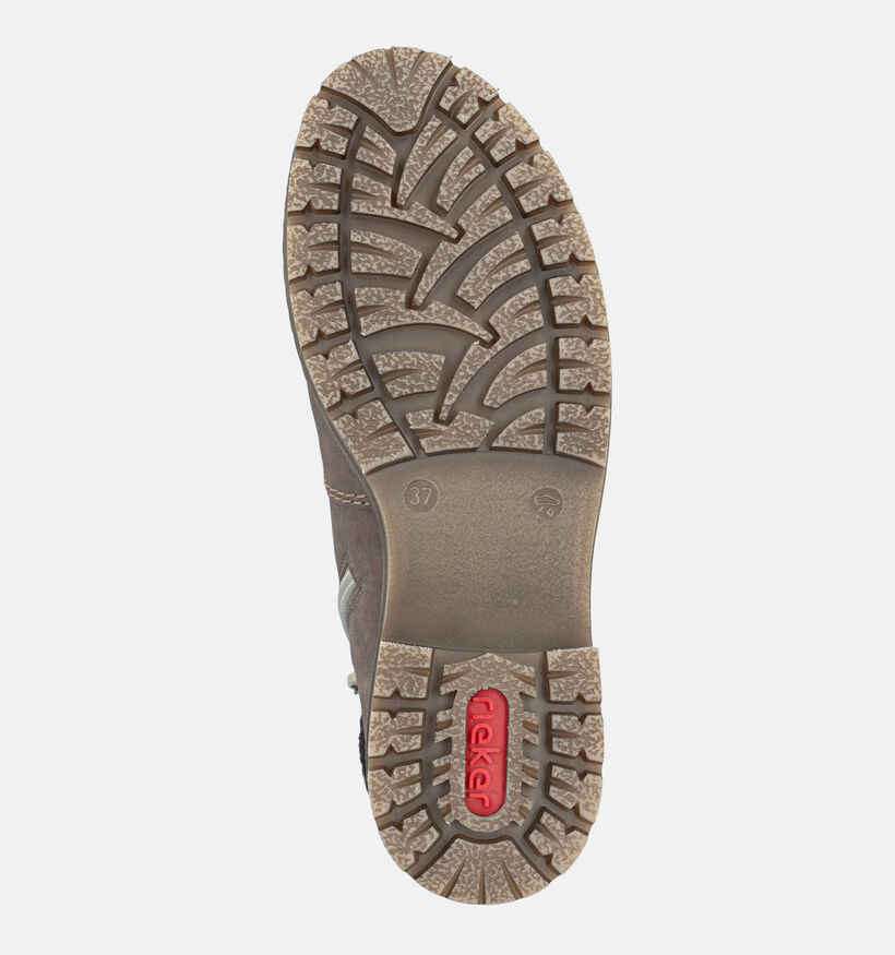 Rieker Taupe Boots met Veters en Rits voor dames (379876)