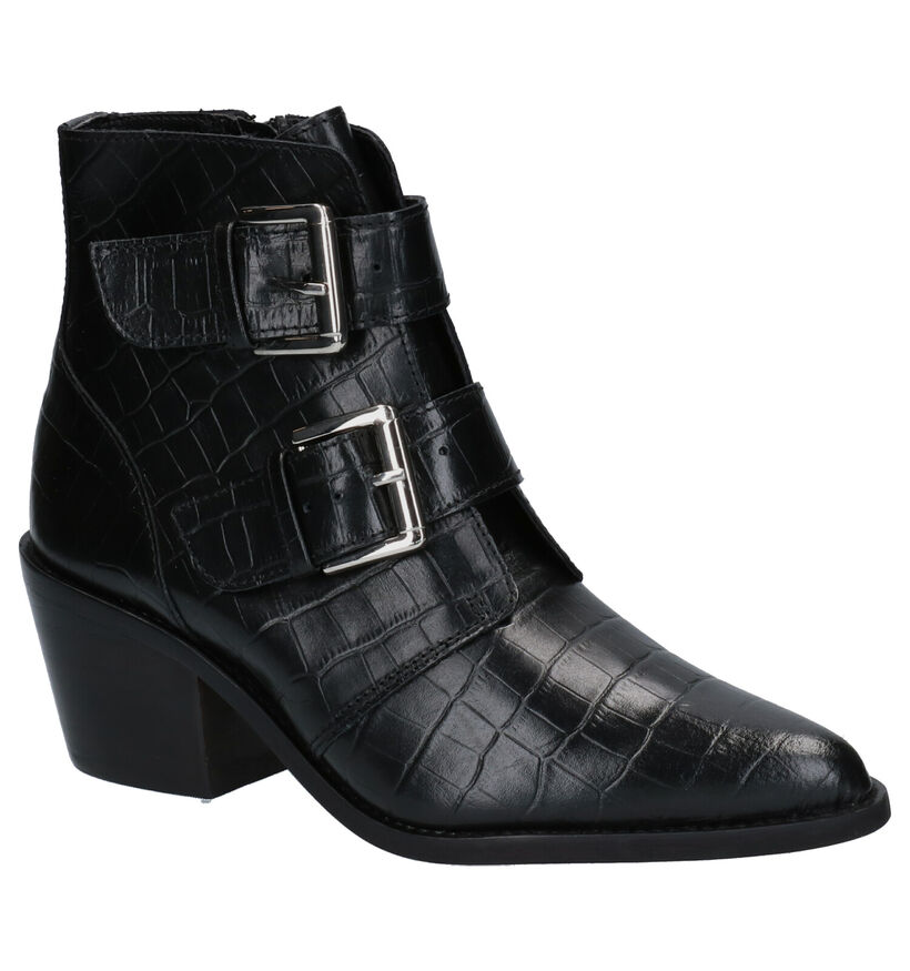 Hampton Bays Zwarte Western Laarsjes in leer (258785)