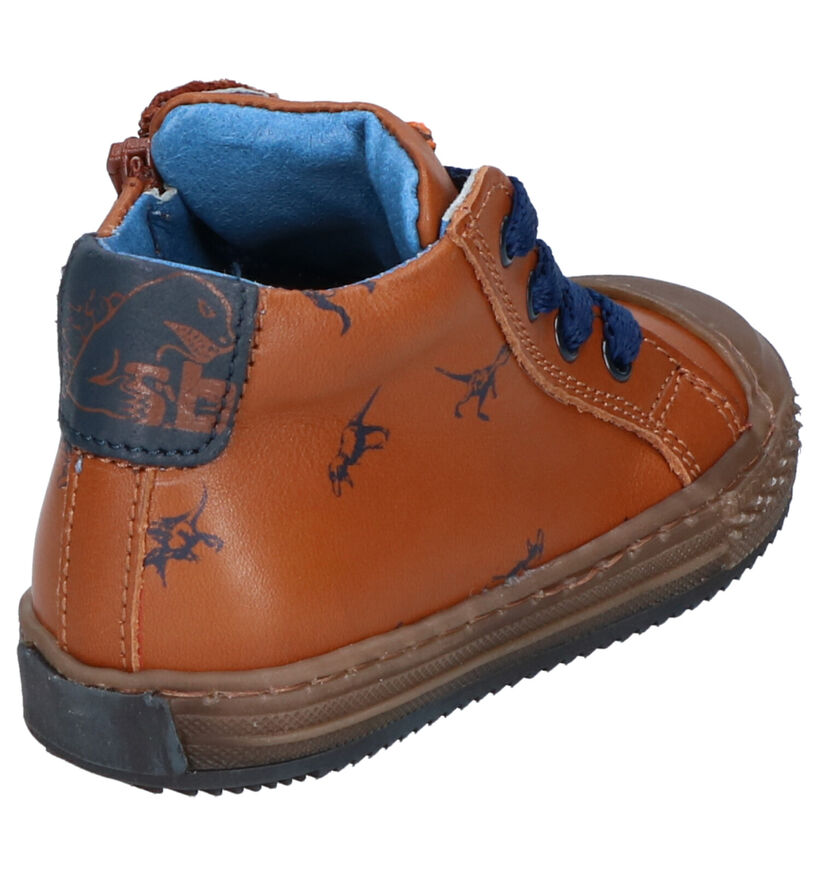 STONES and BONES Vome Bottines en Bleu en cuir (295168)