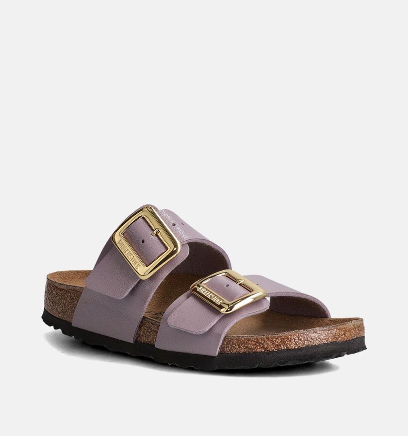 Birkenstock Sydney Cushion Buckle Paarse Slippers voor dames (357604)