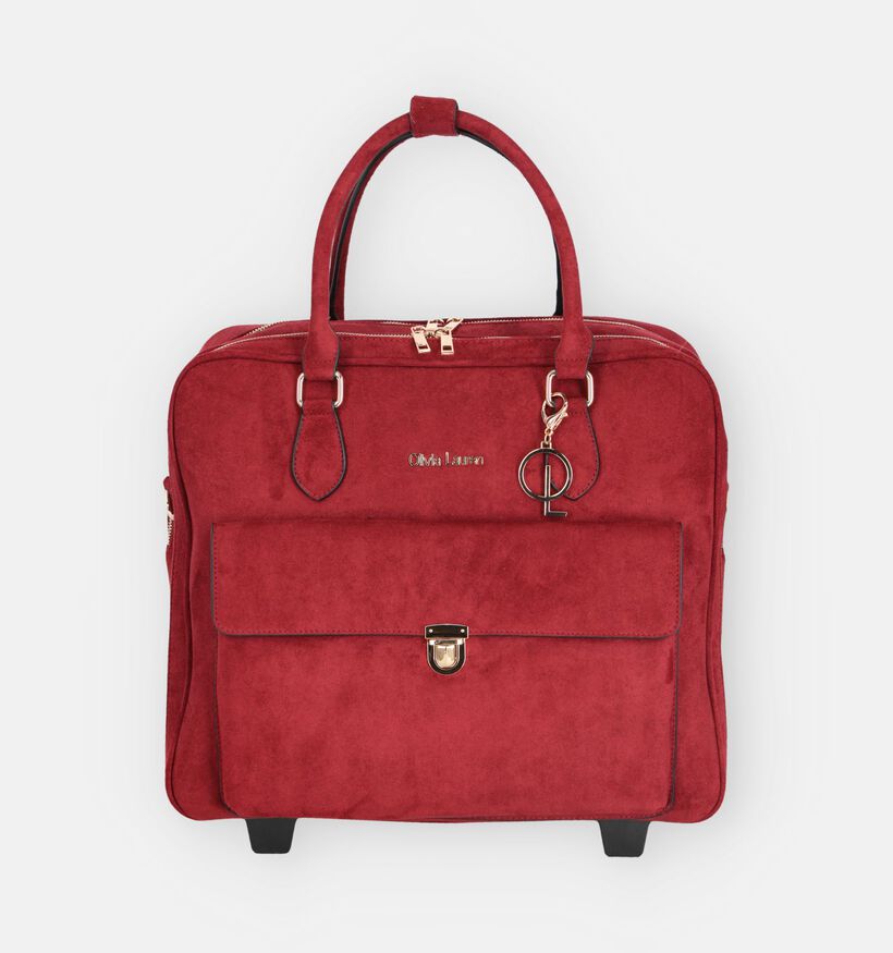Olivia Lauren Elio Sac ordinateur Trolley en Rouge fonc&eacute; pour femmes (384020)