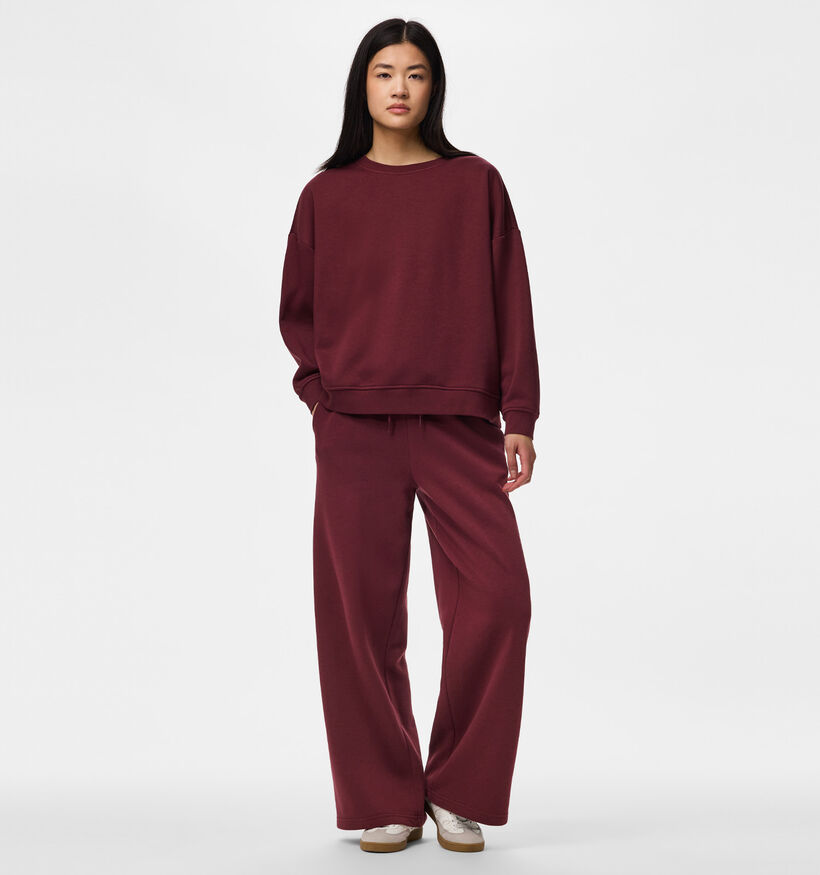 Pieces Chilli Bordeaux Sweater voor dames (378358)