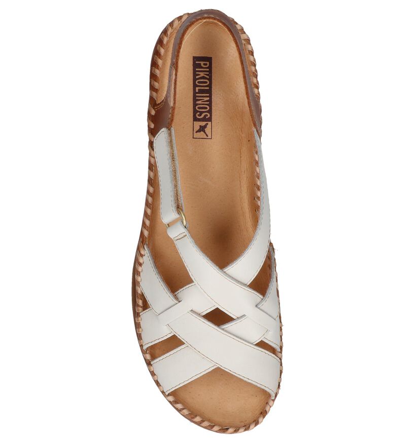 Pikolinos Cadaques Sandales en Ecru/Cognac en cuir (289114)