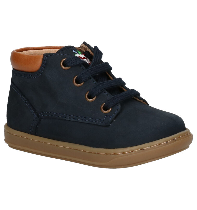 Shoo Pom Bouba Zip Desert Blauwe Schoentjes in nubuck (288579)