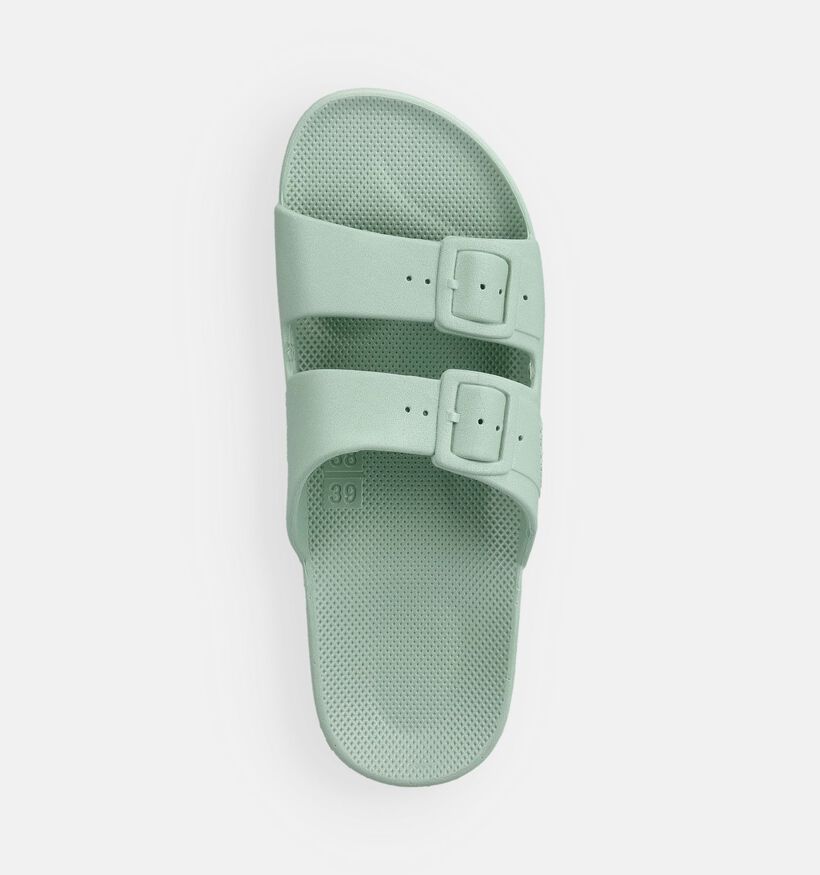 Freedom Moses Original Basic Lichtgroene Slippers voor dames (370848)