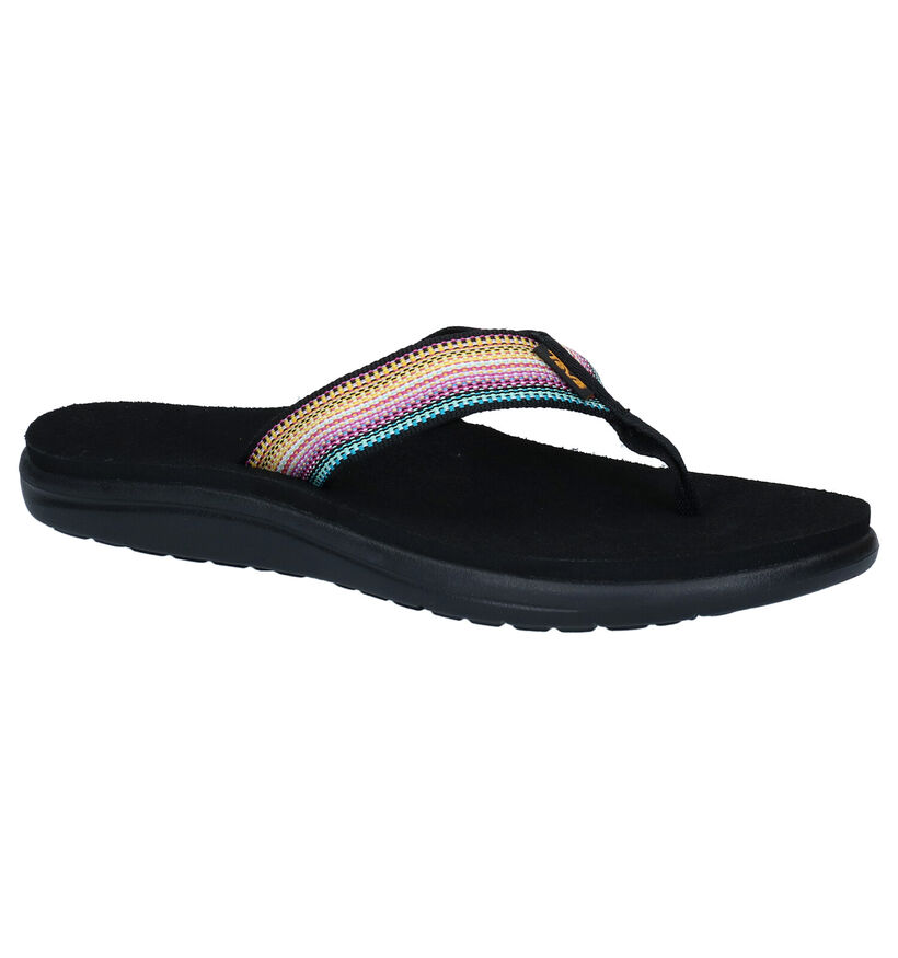 Teva Voya Flip Zwarte Teenslippers in stof (289247)