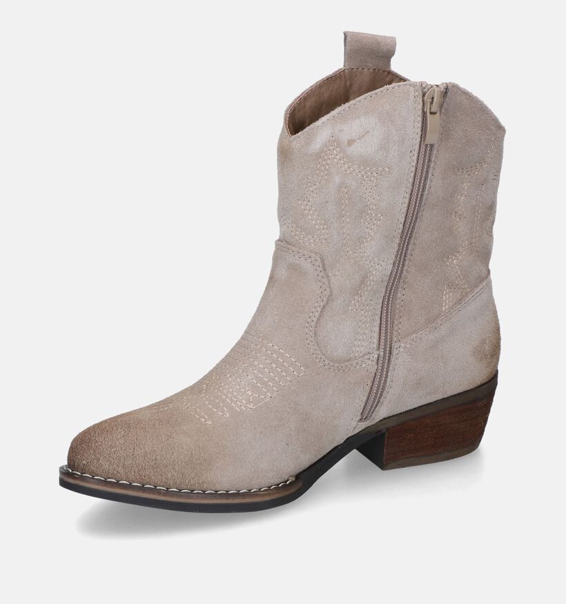 Poelman Beige Cowboyboots voor dames (327243)