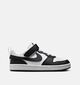 Nike Court Borough Low Witte/Zwarte Sneakers voor jongens, meisjes (381048)