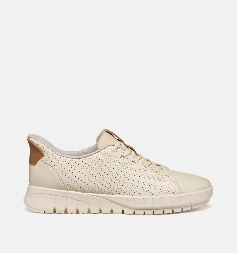 Geox Flextride Plus Baskets en Beige pour femmes (368186) - pour semelles orthop&eacute;diques