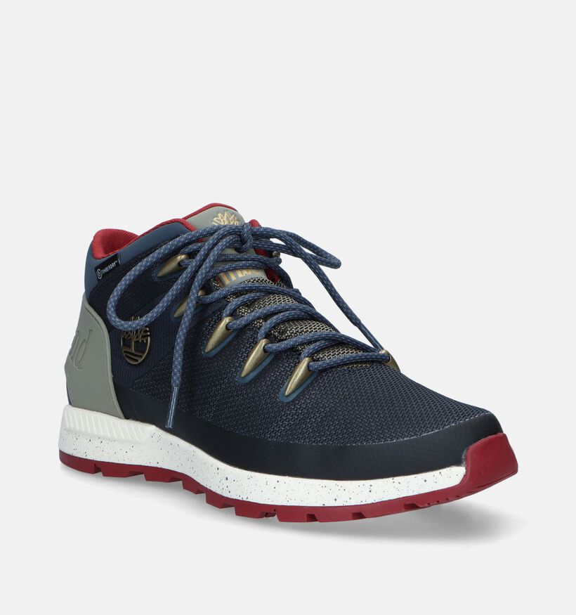 Timberland Sprint Trekker Mid Bottines en Bleu pour hommes (338600) - pour semelles orthopédiques