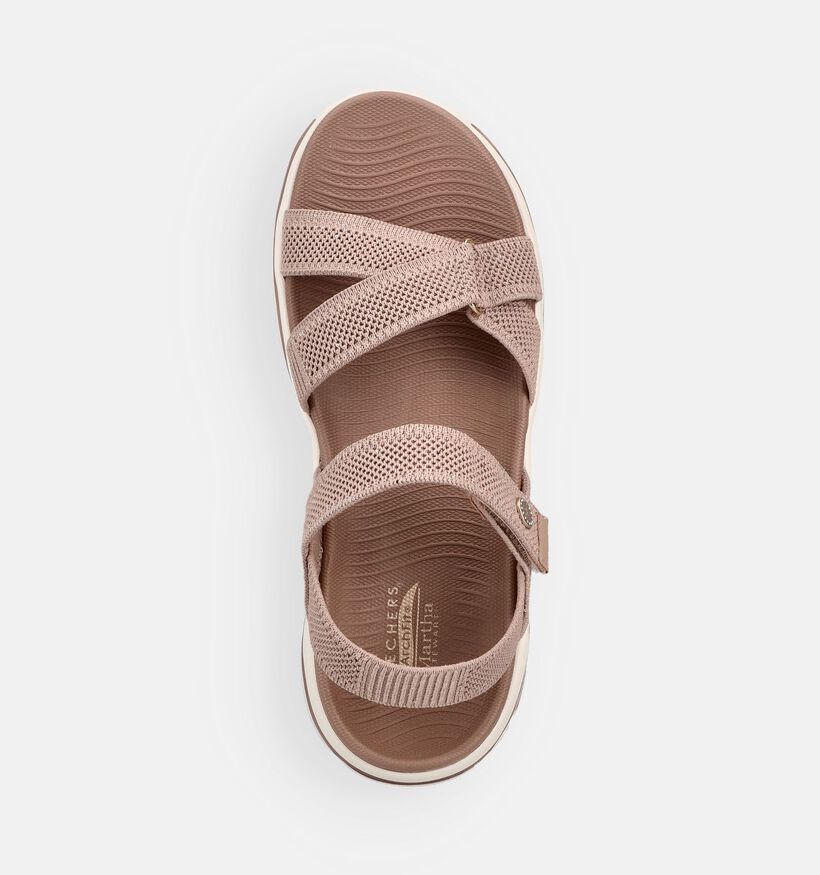 Skechers Martha Stewart: Go Walk Arch Fit 2.0 Taupe Sandalen voor dames (371601)