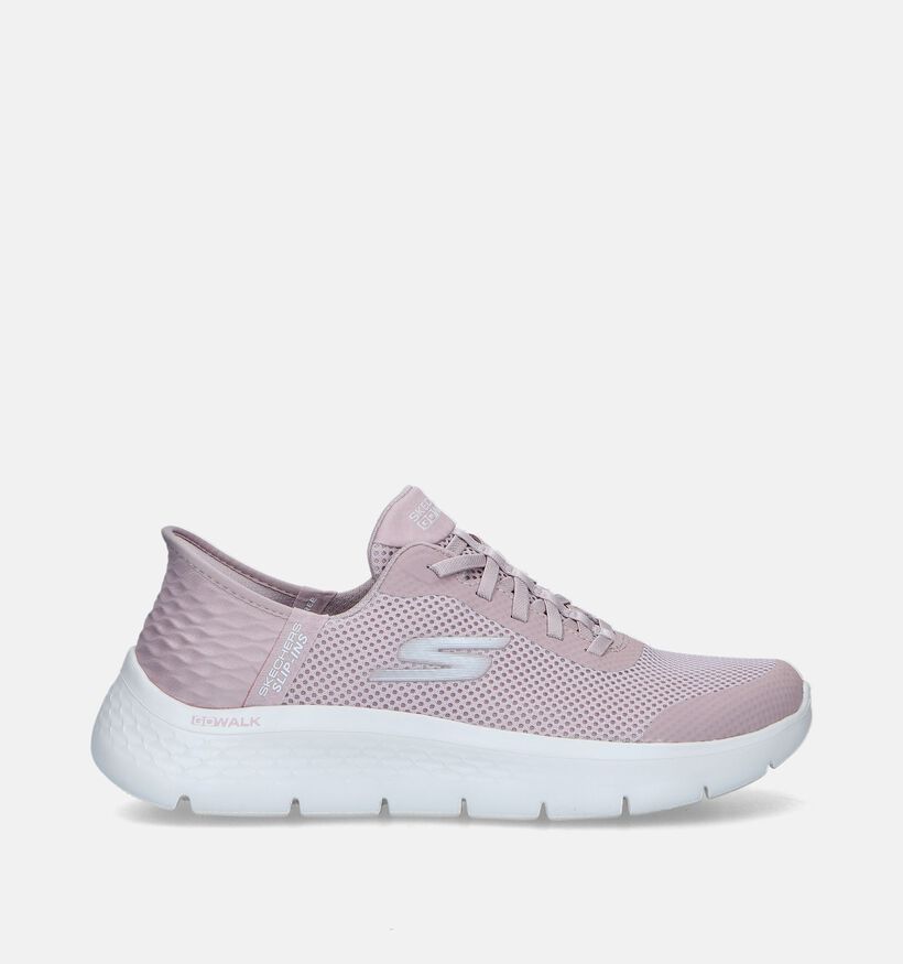 Skechers Slip-Ins Go Walk Flex Grand Baskets en Rose pour femmes (335198)