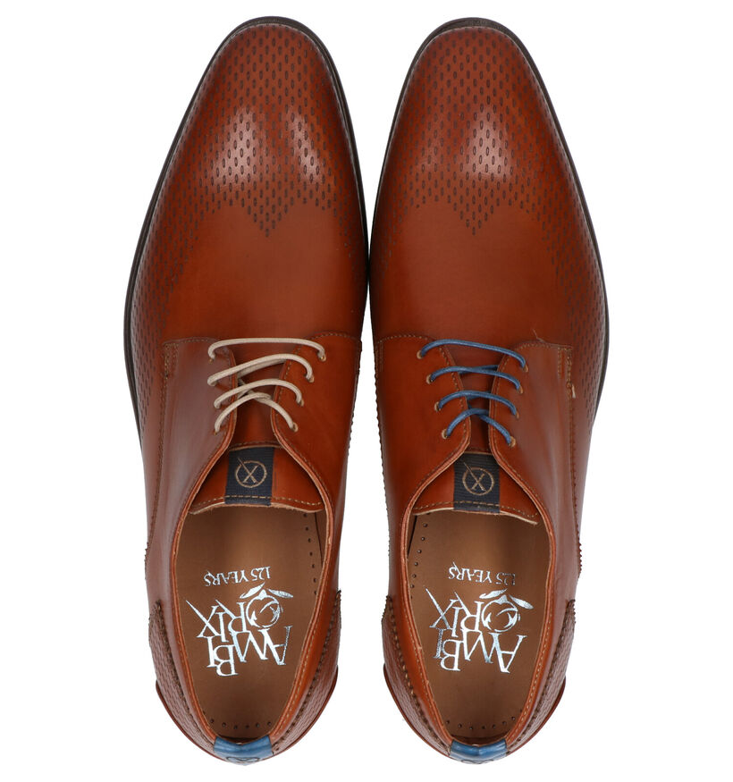 Ambiorix Evert Chaussures habillées en Cognac en cuir (274915)