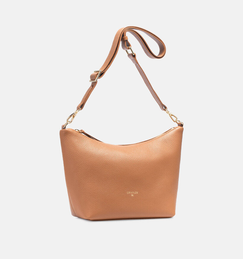 Crinkles Sac porté croisé en Cognac pour femmes (365728)