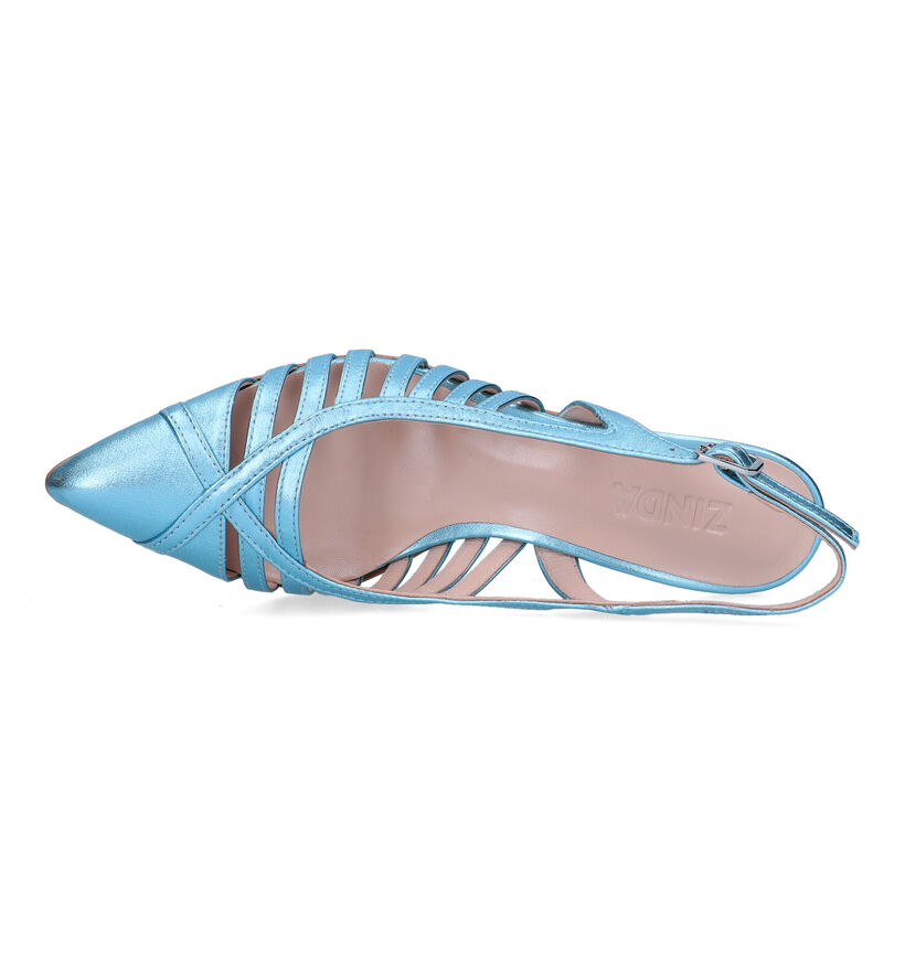 Zinda Escarpins slingback en Turquoise pour femmes (325079)