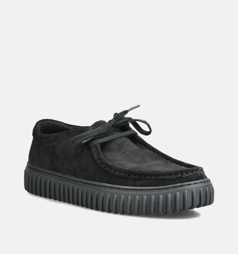 Clarks Torhill Low Zwarte Desert Boots voor heren (362237) - geschikt voor steunzolen