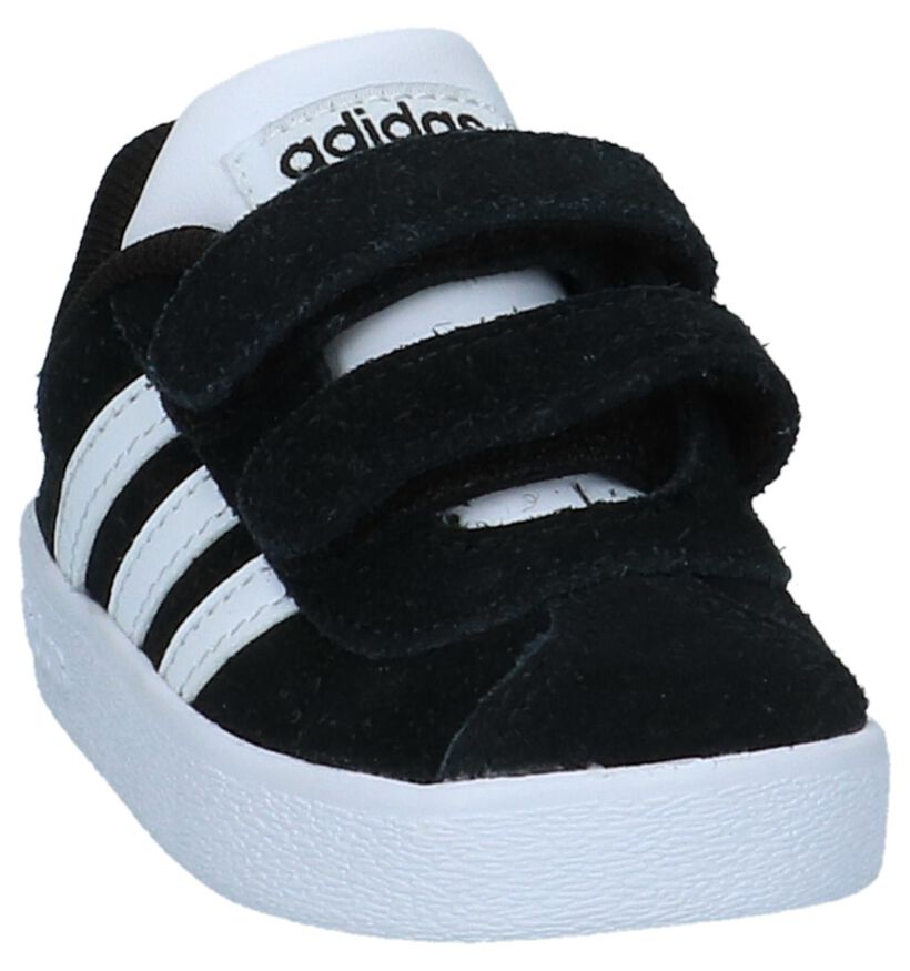 adidas VL Court 2.0 Baskets en Noir en daim (221642)