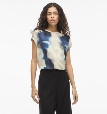 Vila Blouses Geel/Beige/Bruin