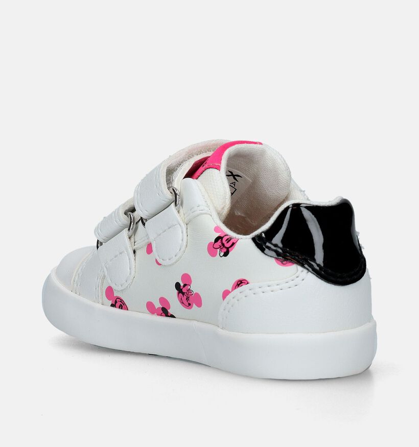 Geox Kilwi Micky Mouse Baskets en Blanc pour filles (339631) - pour semelles orthopédiques