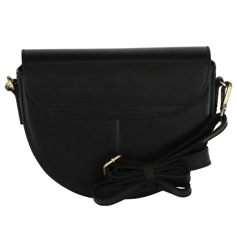 Zwarte Crossbody Tas met Afneembare Riem Hampton Bays in leer (239037)