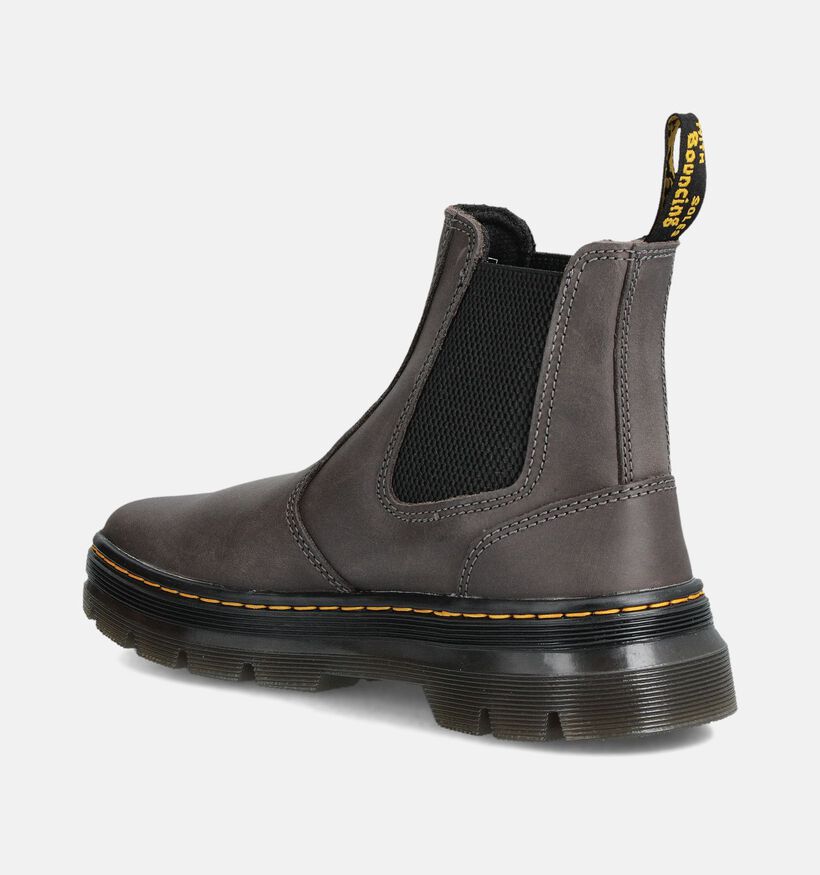 Dr. Martens Embury Leather Bottines Chelsea en Gris pour femmes (359803) - pour semelles orthopédiques
