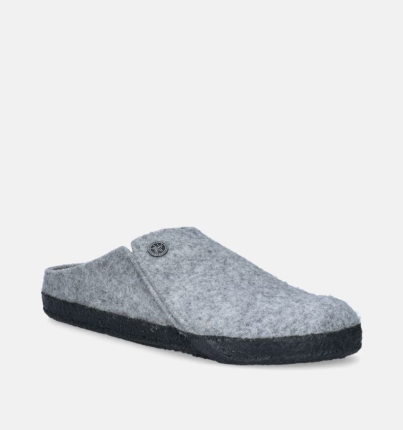 Birkenstock Zermatt Wool Felt Pantoufles en Beige pour femmes (343966)