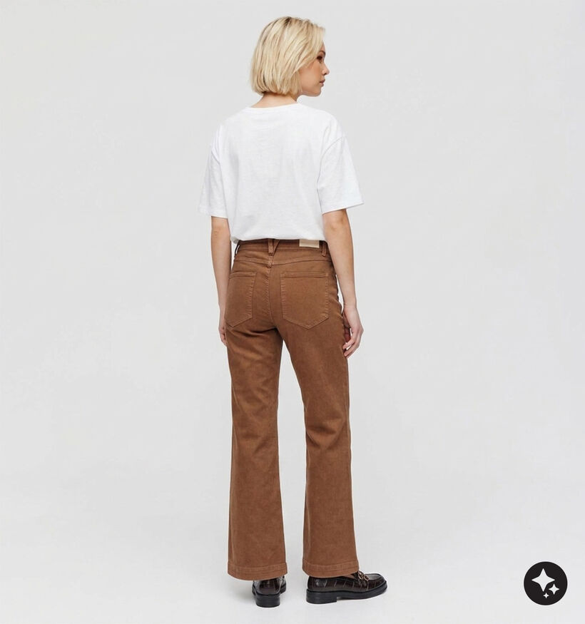 Desires Florence Pantalon classique en Brun fonc&eacute; pour femmes (379182)