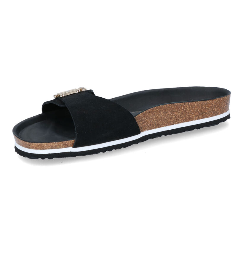 Tommy Hilfiger Molded Footbed Flat Ecru Slippers in daim (303996)