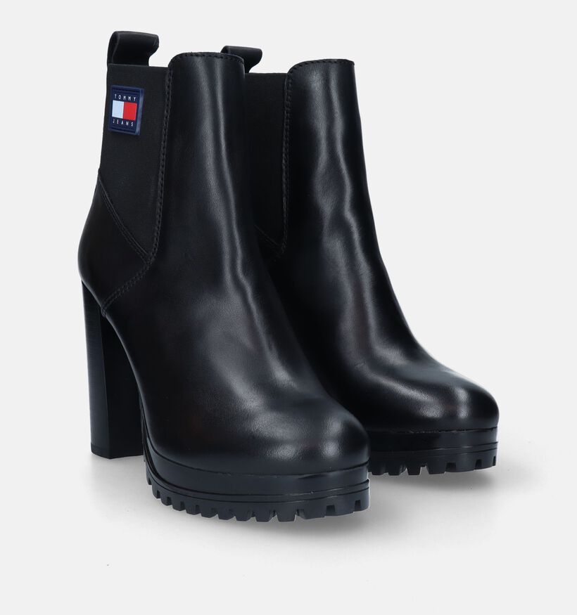 Tommy Hilfiger Iconic Bottines avec talon haut en Noir pour femmes (329323)